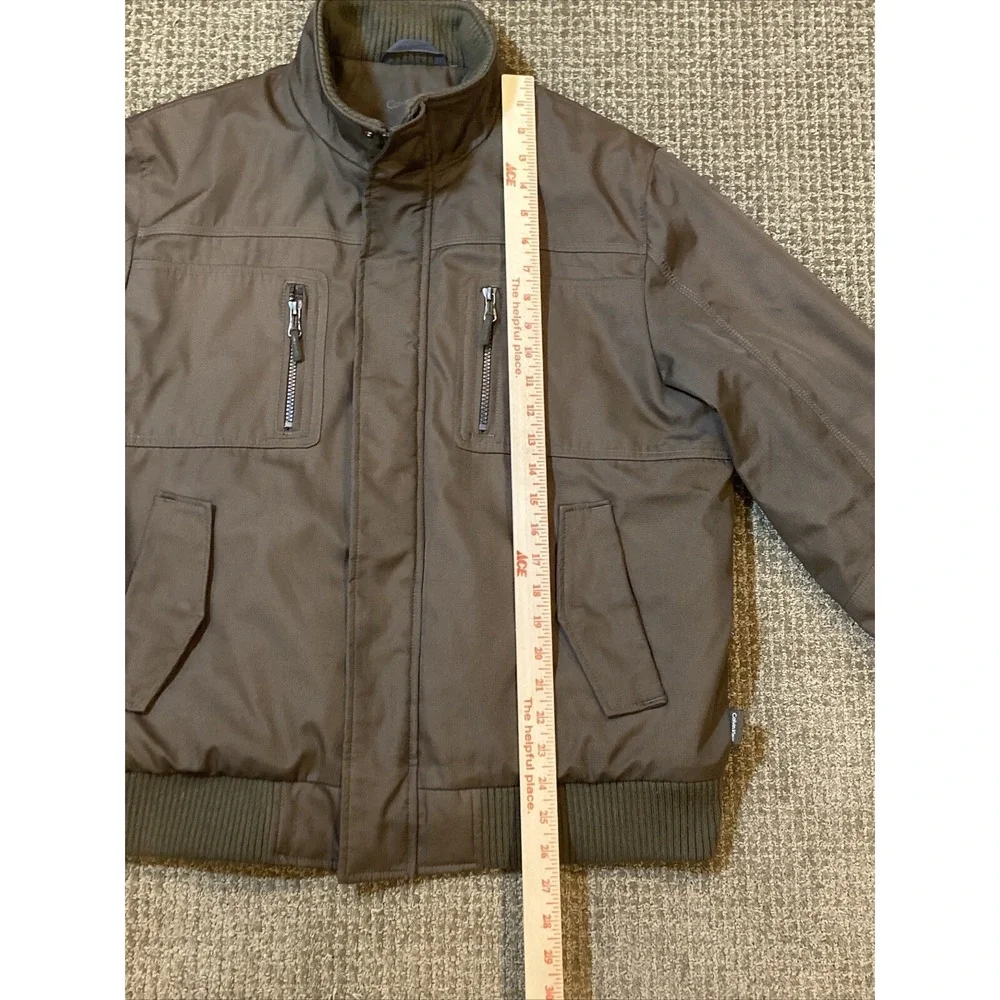 Calvin Klein Mens Ski Bomber Jacket Medium Brown - Picture 12 of 16